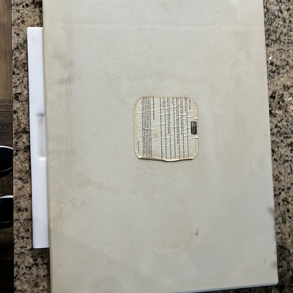 Vintage. Cutting board for under the microwave